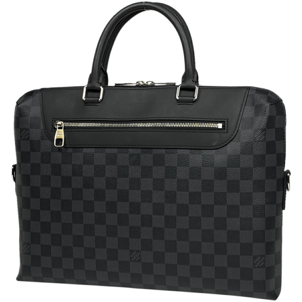 Louis Vuitton Porte document Jour PDJ NM Handbag Business Bag Damier Graphite